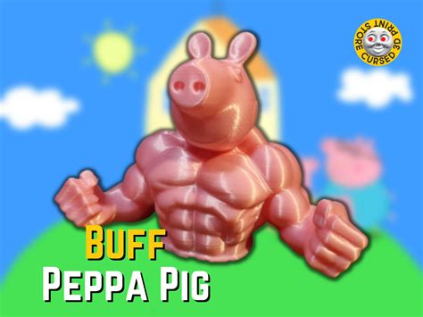 Buff Peppa Pig Cursed Gift Peppa Pig Meme New Parent - Etsy Finland