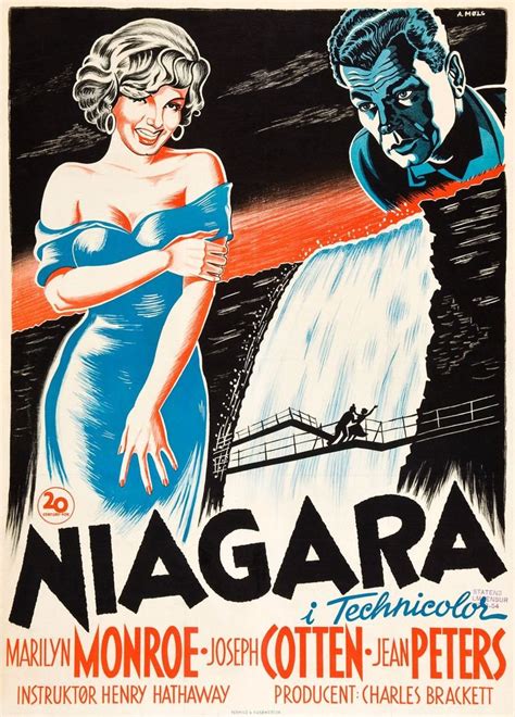 Reproduced A4 Size Cinema Poster of the 1953 Film Niagara. - Etsy