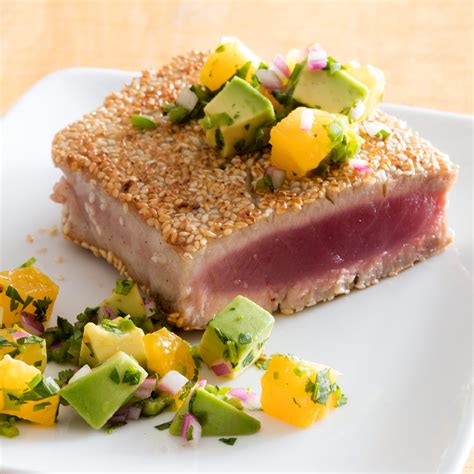 Pan-Seared Sesame-Crusted Tuna Steaks | America's Test Kitchen