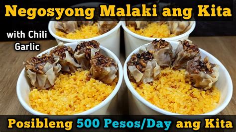 Posibleng 500 Pesos per Day ang Kitain mo | Siomai Java Rice Recipe ...