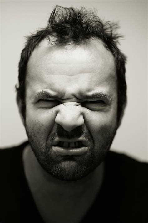 angry, black-and-white, grimace, man, portrait, men, people, black And ...