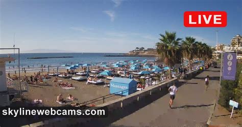 【LIVE】 Webcam Tenerife - Playa de Fañabé | SkylineWebcams