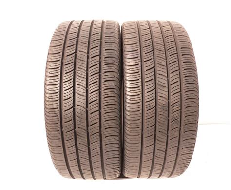 2 used tires 255 40 19 Continental ContiProContact 100V 80% life