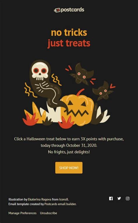 Free Halloween Email Newsletter Templates | Newsletter design templates ...