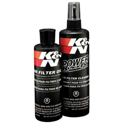 K&N Air Filter Cleaning Kit: Aerosol Filter Cleaner and Oil Kit ...