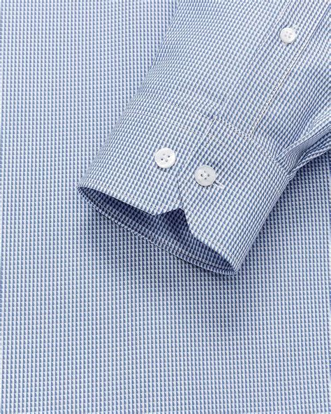 Regular Fit Blue Checkered Dress Shirt | RW&CO.