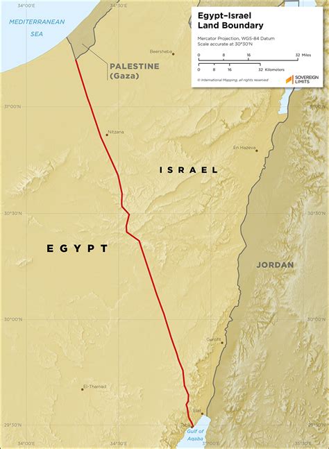 Egypt Israel Border Map