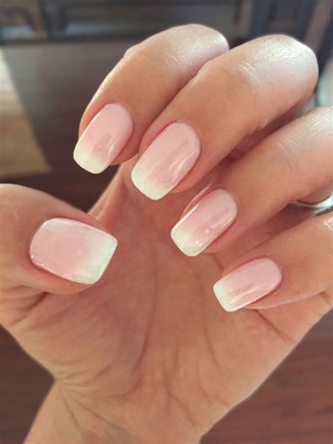 Ombré shellac … | American manicure nails, Ombre shellac, Ombre nail ...