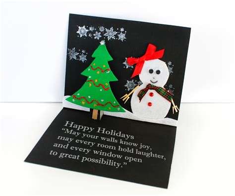 Easy Christmas Card Craft for Kids - Growing Up Bilingual