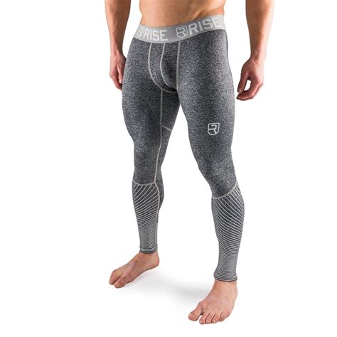 Active Dry Compression Pants - Grey - Rise | Mens workout clothes ...