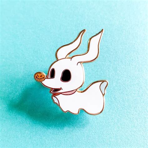 Zero the Ghost Dog Pin | Etsy