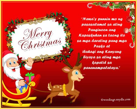 Christmas Party Prayer Tagalog - mga paksa