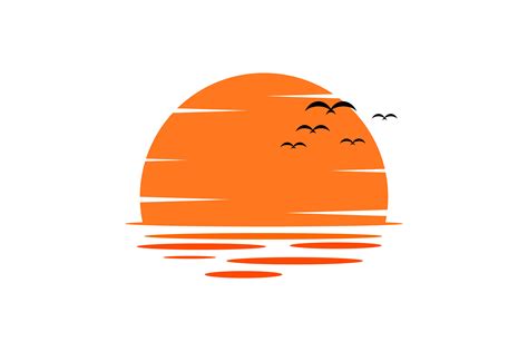 Sunset Logo Illustration par skyacegraphic0220 · Creative Fabrica