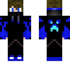 Blue Gamer Boy (Fixed) | Minecraft Skin