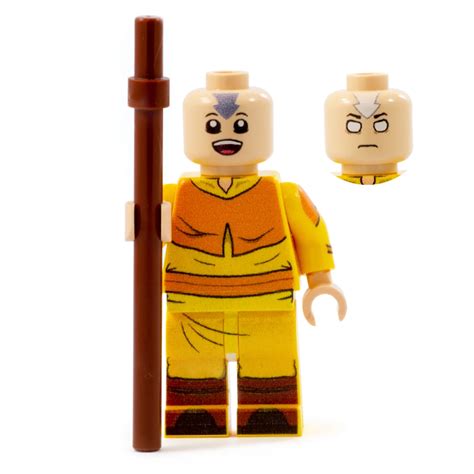 Aang - Custom LEGO® Avatar The Last Airbender™ Minifigure – Bricks ...