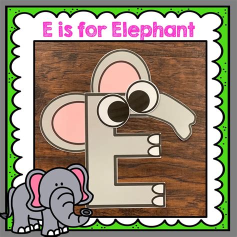 Letter E Craft, Ee is for Elephant, Elephant Craft | Made By Teachers