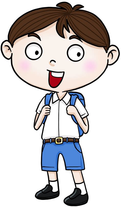 cartoon student boy smile colorful 12003749 PNG