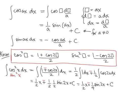 Integration of Trigonometric Functions