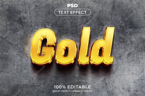 Premium PSD | Gold 3d editable text effect style with background