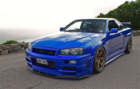 Nissan Skyline GT R Skyline R34 JDM Japan Landscape Island Sea Nismo ...