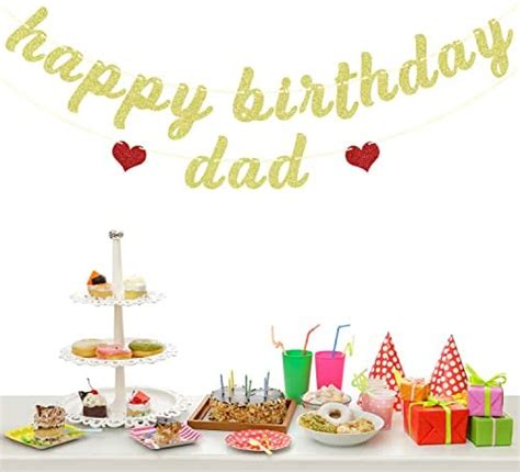 Happy Birthday Dad Banner, for Fathers Birthday Decorations, Happy ...