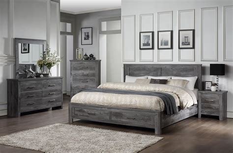 Vidalia Storage Rustic Grey Bedroom Set - KFROOMS