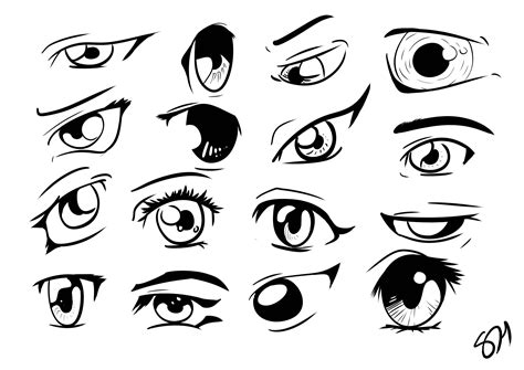 Anime and manga eyes Drawing Reference and Sketches for Artists