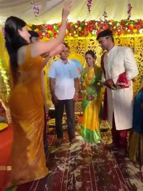 Rashmika Mandanna's yellow saree look at her assistant's wedding goes ...