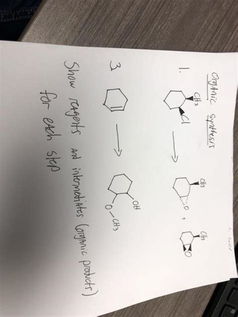 Solved Organic Synthesis CH3 CH3 CH3 cl + OH 3 0 — O-CH3 | Chegg.com