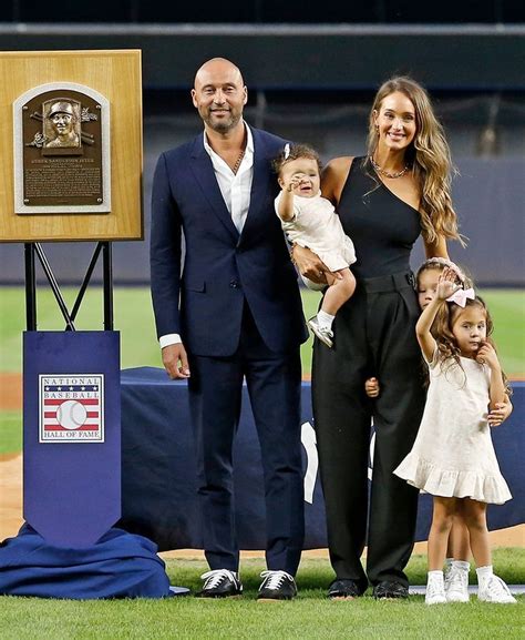 Derek Jeter's Daughters Joined Him During Baseball Hall of Fame ...