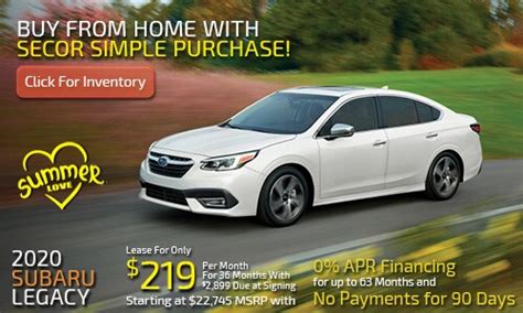 New Subaru Lease Offers and Specials in New London, CT