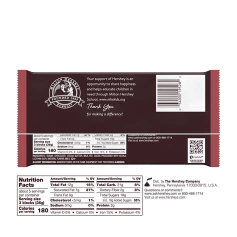 32 Chocolate Bar Nutrition Label - Labels Design Ideas 2020