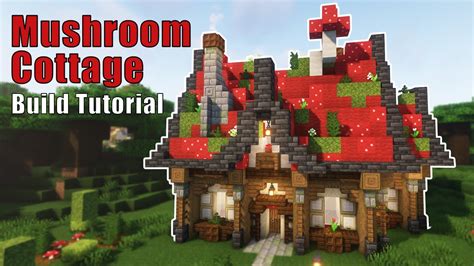 Minecraft Mushroom Cottage | How to Build a Cute Mushroom House - YouTube