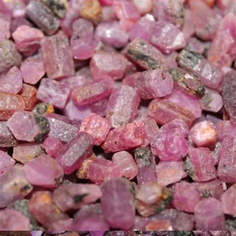 1 Kilo Natural Raw Ruby Stone Hexagonal Crystals - Lapidary Rough ...