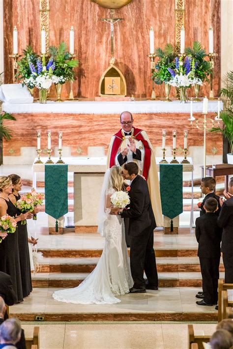 Traditional Marble Catholic Wedding Ceremony Church