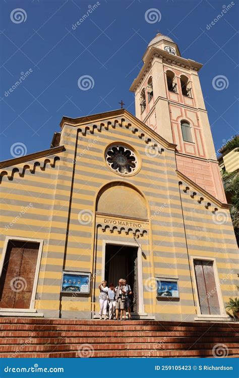 Church of San Martino, Portofino Editorial Stock Photo - Image of ...