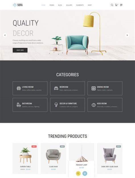 60+ Best Interior Design Furniture Website Templates 2020 - Templatefor