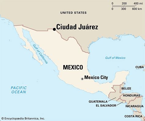 Map Of Juarez Mexico - Map Of New Hampshire