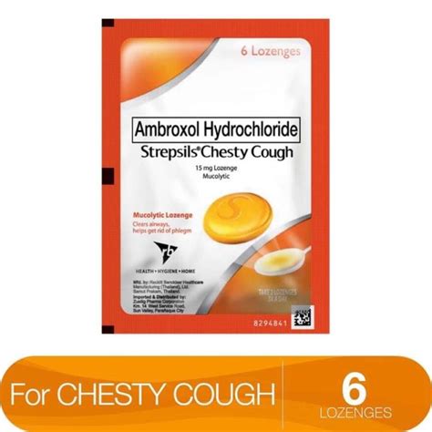 STREPSILS CHESTY COUGH 6 LOZENGES (CANDY PARA SA UBO NA MAY PLEMA, AT ...