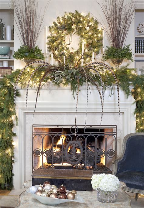 Beautiful holiday centerpiece that can be used on a mantel over ...