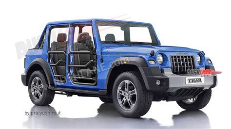 2023 Mahindra Thar 5 Door With Open Panels - New Render