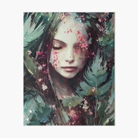 "Face in Fronds (Nature Portraits IV)" Art Board Print for Sale by ...