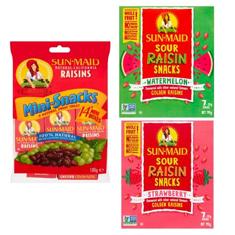 Buy Sun Maid Raisins Snacks Variety Pack - Natural California Raisins ...