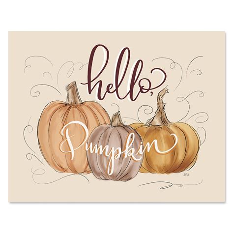 Hello Pumpkin Print Fall Decor Fall Wall Art - Etsy