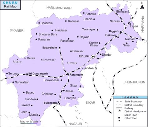 Rail-Map-india: Churu_railway_map