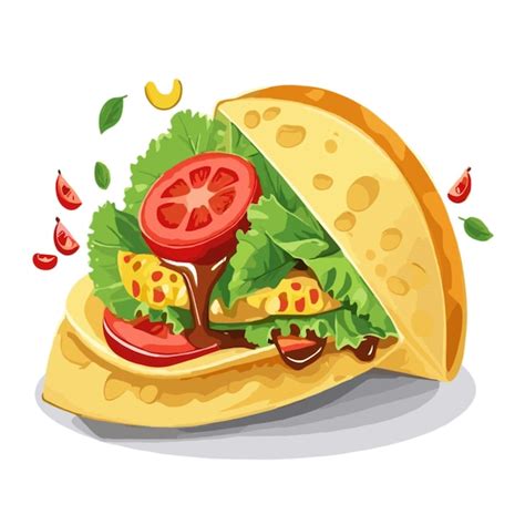 Premium Vector | Taco illustration vector