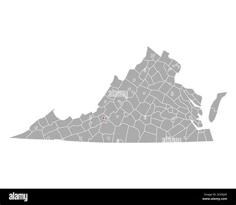 Map of Salem in Virginia Stock Photo - Alamy