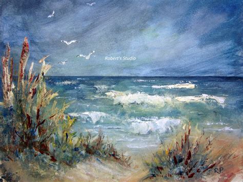 Magdalena Morey Summer Light Coastal Ocean Landscape Painting (2020 ...