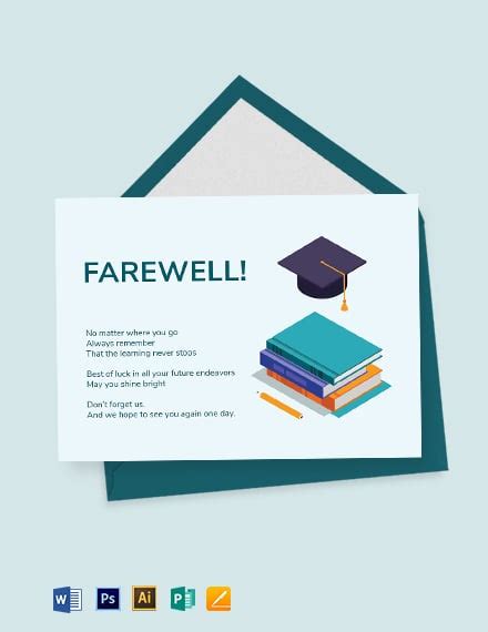 Farewell Card Template in Word - FREE Download | Template.net