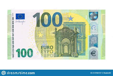 Billete De 100 Euros Sobre Fondo Blanco. Imagen de archivo - Imagen de ...